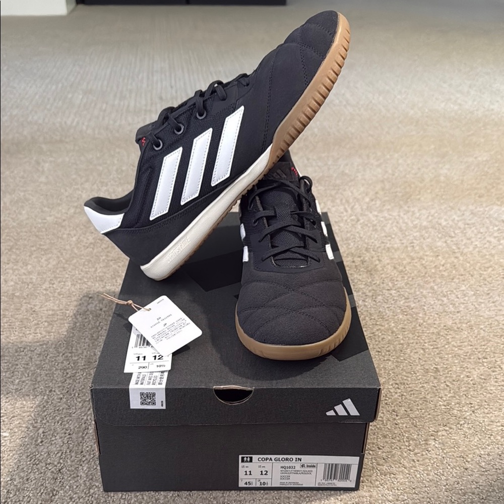 Adidas Copa Navy and White Indoor Shoes